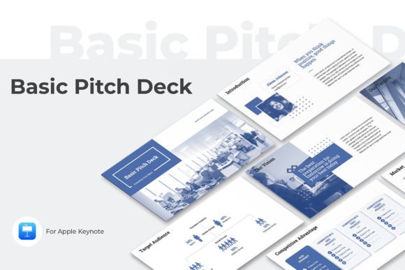 Download Basic Pitch Deck Keynote Presentation - Note Collection