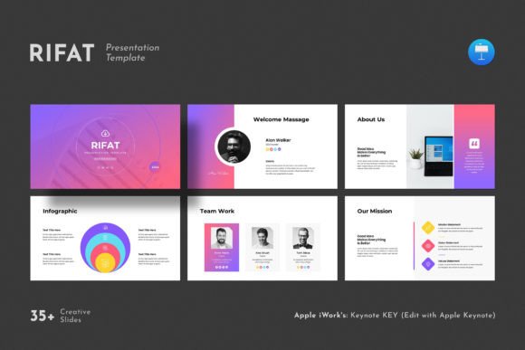Download Rifat Keynote Presentation Template - Note Collection