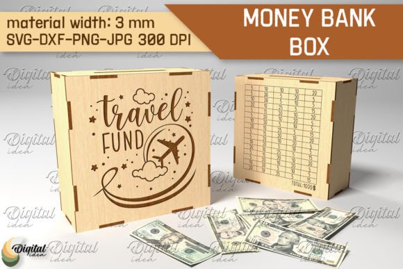 Download Money Bank Box SVG. Piggy Bank Laser Cut - Bank Collection