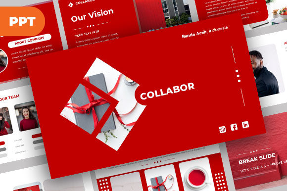 Download Collabor Keynote Presentation Template - Note Collection