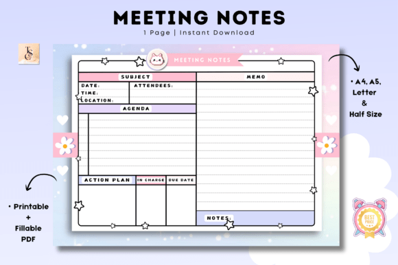 Download Meeting Notes Printable - Note Collection