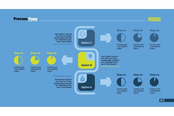 Download Three Options Flowchart Slide Template. - Slide Collection