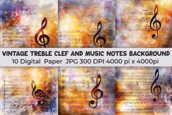 Download Treble Clef and Music Notes Backgrounds - Note Collection