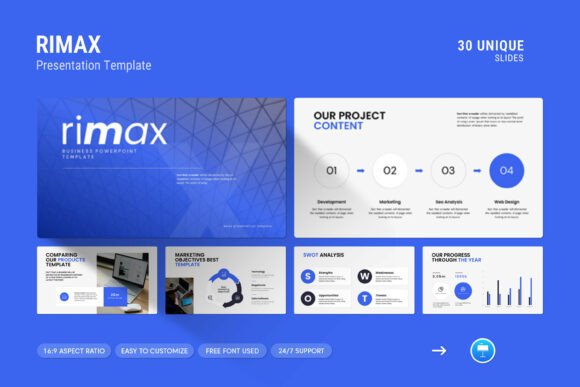 Download Rimax Keynote Presentation Template - Note Collection