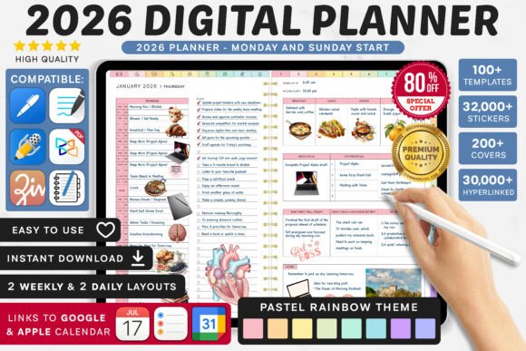 Download Premium 2026 Digital Planner | Goodnotes - Note Collection