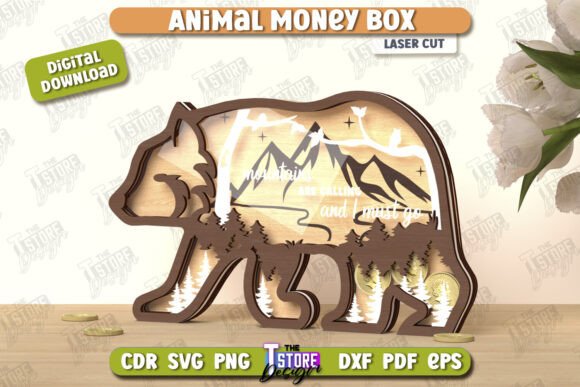 Download Money Box Laser Cut | Piggy Bank | CNC - Bank Collection