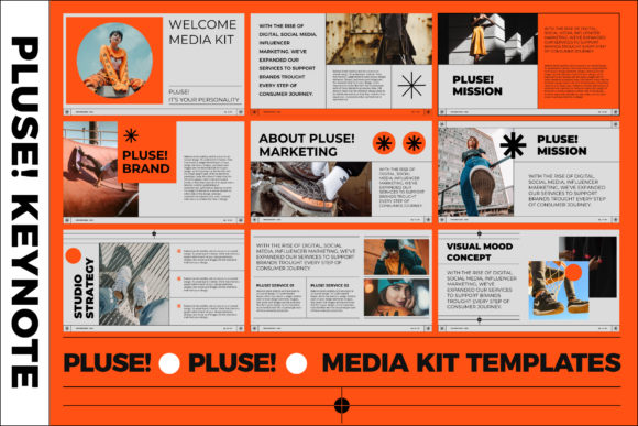 Download PLUSE! Media Kit Keynote Templates - Note Collection