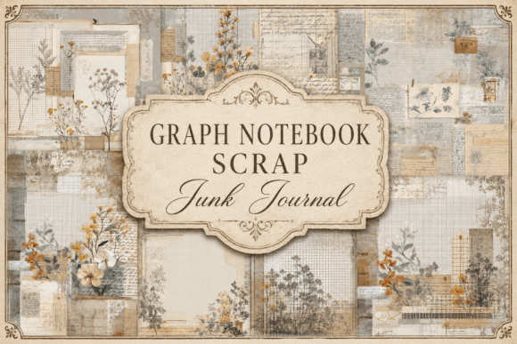 Download Graph Notebook Scrap Junk Journal - Note Collection